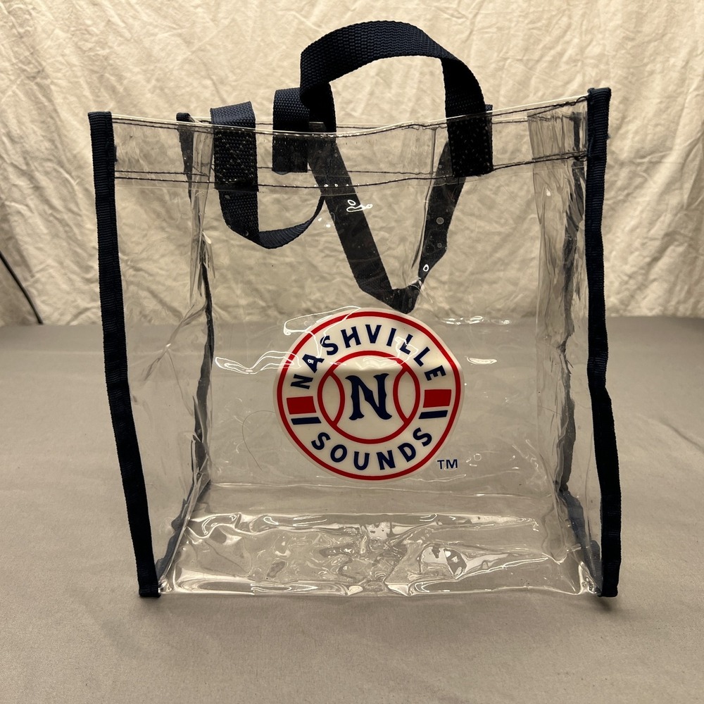 Foco MiLB Nashville Sounds Logo Clear Stadium Tote Bag 11" X 11" X 4"